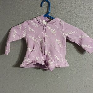 Girls Adidas Hoodie Size 12 Months